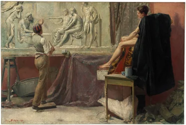 Kuvanveistäjien studio, 1885