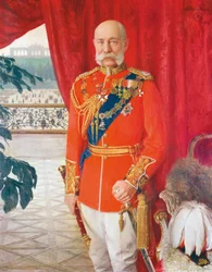Keisari Franz Joseph I brittiläisen marsalkan juhlapuvussa