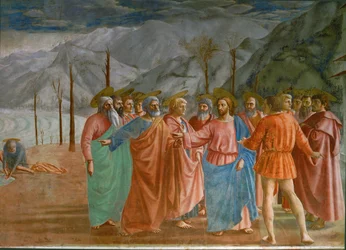 Jeesus, Pietari ja veronkerääjä (fresko)