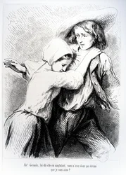 Marie ja Germain George Sandin elokuvasta "The Devil