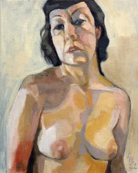 Varjoisa naisen muotokuva