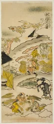 Syksy: Riisin sadonkorjuu (Aki: inekari no zu), nro 3 sarjasta "The Four Seasons of Farmers (Shiki no hyakusho)"