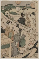 Veneilyjuhlat Sumida-joella, 1789.