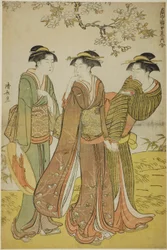 Kevätretki sarjasta "Kokoelma Pleasure Quartersin nykyaikaisia kauneutta (Tosei yuri bijin awase)"