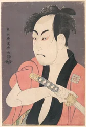 Ichikawa Omezō I roolissa Yakko Ippei näytelmästä "Koinyōbō somewake tazuna"