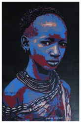 Värikäs afrikkalainen nuoriso