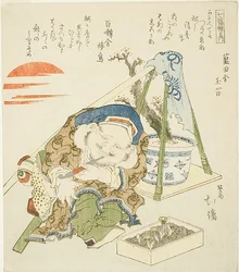 Daikoku, sarjasta "Seitsemän onnenjumalaa (Shichi fuku jin no uchi)".