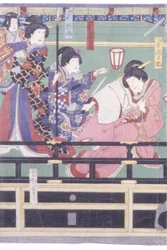 Sendai Hagi (värillinen puupainatus)