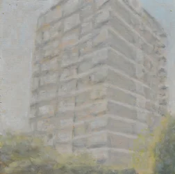 Paikka asua 36, 2012 (öljy vanerille)