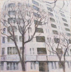 Paikka asua 58, 2013 (öljy vanerille)