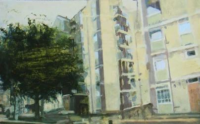 Paikka asua 7, 2011 (öljy vanerille)