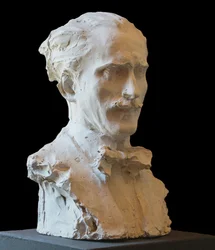 Muotokuva säveltäjä Arturo Toscaninista 1867-1957.