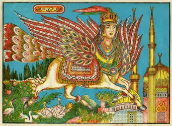 Al-Bourak (Al Bourak) (Buraq, Bouraq, Burak), naisenpäinen ja riikinkukonpyrstöinen siivekäs hevonen, jolla Muhammed matkusti arkkienkeli Gabrielin johdattamana yöllä Mekasta Al-Aqsaan. Kansanomainen kuvasto, Tunisia