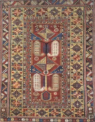 Lähikuva Melas-rukousmatosta, Anatolia, Turkki