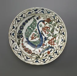 Lautanen, Iznik, osmanien dynastia, 1500-luvun lopulta 1600-luvun alkuun