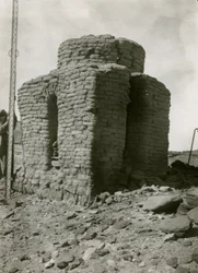 Hauta pohjoisessa hautausmaalla, Qasr Ibrim, Egypti, valokuvaaja Ugo Monneret de Villard.
