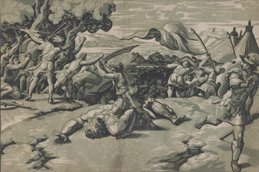 Daavid ja Goljat, n. 1520-27.