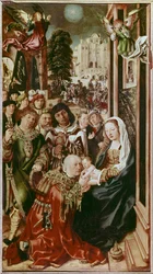 Ulrich Apt vanhemman (1460-1532) puumaalaus Maagien palvonta