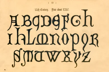 1300-luku. Päivämäärä noin 1340, 1862
