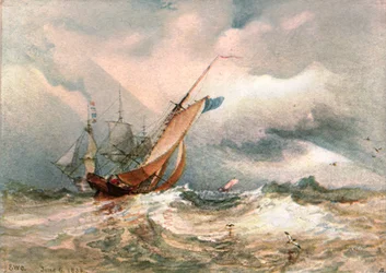 Tuulinen päivä, 1822, c1900.