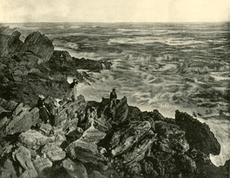 Rannikkokohtaus Warrnamboolissa, 1901.