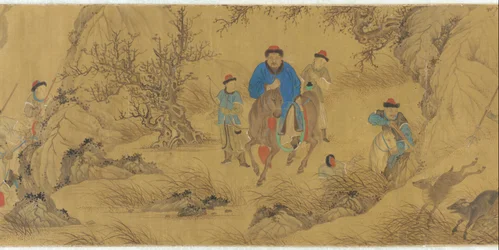 Metsästyskohtaus, 1700-luku.
