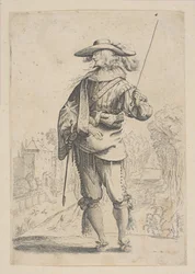 Mies pitelee viljaa, 1629.