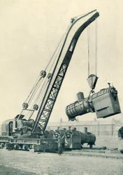 Rautatien matkustava nosturi, 1922.