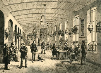 Osasto Betlehemin sairaalassa, vuodelta 1878.