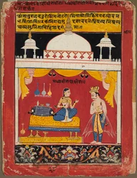 Nuori, vihainen sankaritar, lehti rasamanjarista, n. 1615-1620.