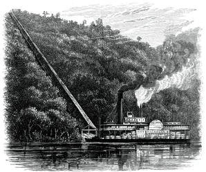 Puuvillakouru, Yhdysvallat, c1880