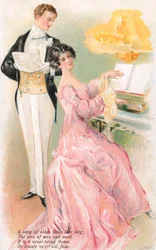 Pariskunta laulaa laulua
