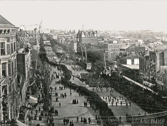 Juhlapäivä Yhdysvaltain pääkaupungissa Washington DC:ssä Yhdysvalloissa, 1895.