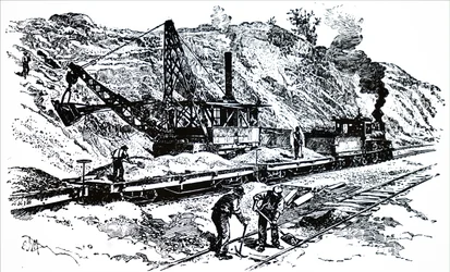 Höyrykaivinkone.