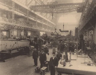 Putilovin tehtaan työpaja, n. 1914