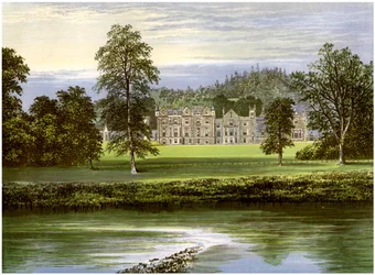 Abbotsford, Roxburghshire, Skotlanti, Scott-perheen koti, vuodelta 1880