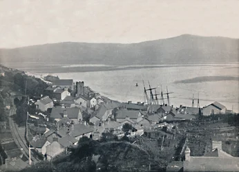 Aberdovey - Näkymä kaupunkiin ja lahdelle, 1895