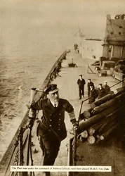 Admiral Jellicoe HMS Iron Duke -aluksella, 1914, 1935.