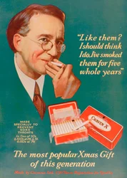 Craven A -savukkeiden mainos, 1927