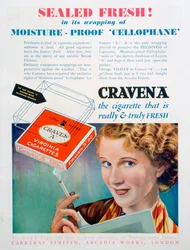 Craven A -savukkeiden mainos, 1931