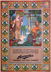Horrockses-kankaiden mainos, 1920