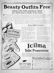 Icilma WC-valmisteiden mainos, 1913