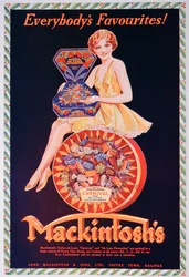 Mainos Mackintoshs toffeelle, 1932