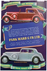 Ilmoitus Park Ward and Co:n autokorista, 1937