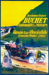 Mainos Buchet-autoista, c1910s