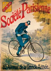 Mainos Societe Parisienne -pyöristä, c1895