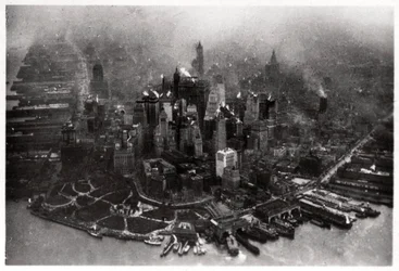 Ilmakuva Manhattanista, New York City, USA, Zeppelinistä, 1928 1933