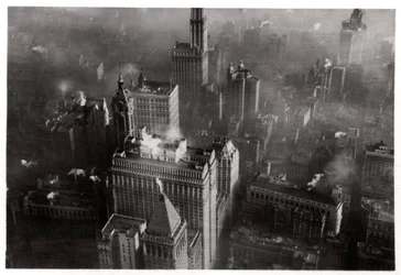 Ilmakuva Manhattanista, New York City, USA, Zeppelinistä, 1928 1933