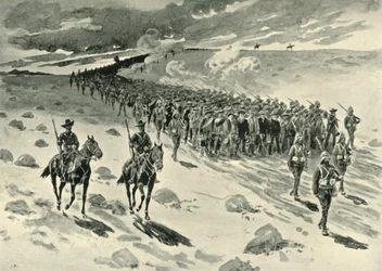 Paardebergin jälkeen: Buurivangit maaliskuussa 1901.