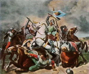 Albrecht Akhilleus taistelussa nürnbergilaisia vastaan, 1450, 1936.